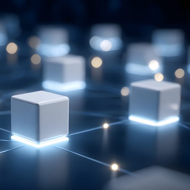 Conceptual visualization of advanced global data networking and
